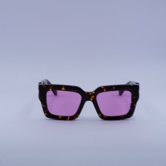 Off-White OERI14D MYSTIC 6030 Sunglasses Havana Square Frame, Pink Lenses - Picture 3 of 10